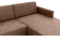 Goossens loungebank key west bruin micro leer - 8202000-394-01