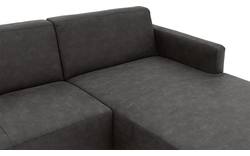 Goossens loungebank key west grijs micro leer - 8202000-400-01
