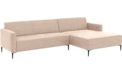 Goossens loungebank key west beige micro leer - 8202000-403-01