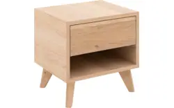 Goossens nachtkastje cosima wit eiken - 8202452-2