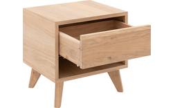 Goossens nachtkastje cosima wit eiken - 8202452-2
