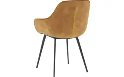 Goossens basic eetkamerstoel ebi geel stof - 8203173-02