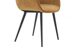 Goossens basic eetkamerstoel ebi geel stof - 8203173-02