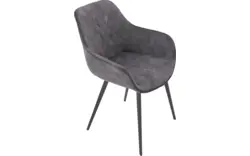 Goossens basic eetkamerstoel ebi grijs stof - 8203175-02