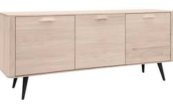 Goossens dressoir bjarte wit eiken - 8203338-01
