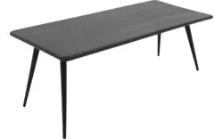 Goossens eettafel bjarte zwart eiken - 8203409-01