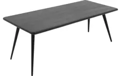 Goossens eettafel bjarte zwart eiken - 8203413-01