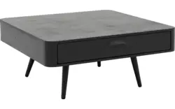 Goossens salontafel bjarte zwart eiken - 8203434-01