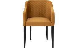 Goossens eetkamerstoel peda geel stof - 8203563-02