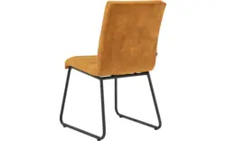 Goossens eetkamerstoel dax geel stof - 8203777-02