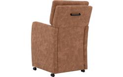 Goossens eetkamerstoel leen bruin microvezel - 8203896-01
