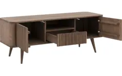 Goossens tv meubel seppe donker bruin eiken - 8204641-01