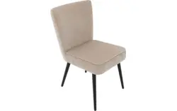 Goossens eetkamerstoel rob beige stof - 8204697-01