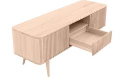Goossens tv meubel seppe wit eiken - 8204754-01