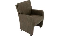 Goossens eetkamerstoel leen groen microvezel - 8205430-02