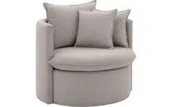 Goossens fauteuil bonne grijs stof - 8210029-B-02