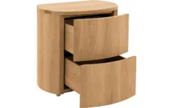 Goossens excellent nachtkastje denzo blank eiken - 8210122-02