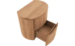 Goossens excellent nachtkastje denzo blank eiken - 8210128-02