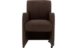 Goossens eetkamerstoel alex bruin microvezel - 8210220-02