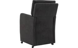 Goossens eetkamerstoel leen grijs microvezel - 8210225-02