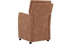 Goossens eetkamerstoel leen bruin microvezel - 8210230-02
