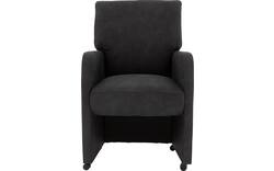 Goossens eetkamerstoel leen grijs microvezel - 8210231-02
