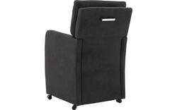 Goossens eetkamerstoel leen grijs microvezel - 8210231-02
