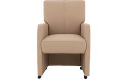 Goossens eetkamerstoel leen wit leer - 8210234-02