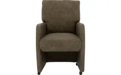 Goossens eetkamerstoel leen groen microvezel - 8210239-02
