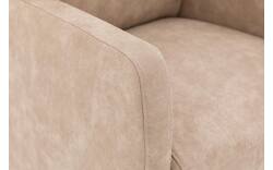 Goossens eetkamerstoel leen beige microvezel - 8210240-02