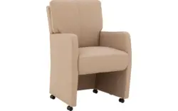 Goossens eetkamerstoel leen wit leer - 8210241-02