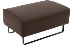 Goossens hocker montreal grijs leer - 8210394-04