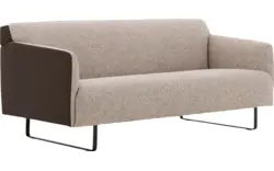 Goossens excellent zitbank montreal bruin leer - 8210399-02