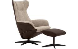 Goossens excellent relaxstoel avec bruin leer - 8210411-02