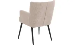 Goossens eetkamerstoel rob beige stof - 8210499-02