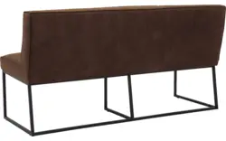 Goossens excellent eetkamerbank tom bruin leer - 8210536-02