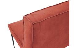 Goossens excellent eetkamerbank tom rood leer - 8210542-02