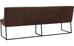 Goossens excellent eetkamerbank tom bruin leer - 8210556-02