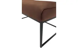 Goossens excellent eetkamerbank tom bruin leer - 8210558-02