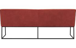 Goossens excellent eetkamerbank tom rood leer - 8210562-02