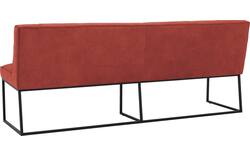 Goossens excellent eetkamerbank tom rood leer - 8210562-02
