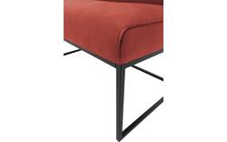 Goossens excellent eetkamerbank tom rood leer - 8210562-02