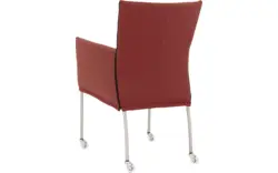 Goossens eetkamerstoel funk rood leer - 8210587-01