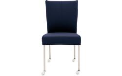 Goossens eetkamerstoel funk blauw leer - 8210592-01