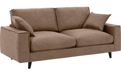 Goossens zitbank jonas bruin micro leer - 8210604-01