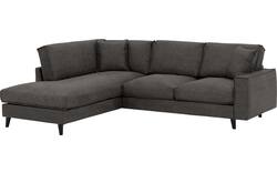Goossens hoekbank jonas grijs micro leer - 8210610-02