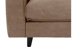 Goossens hoekbank jonas bruin micro leer - 8210611-01-gespiegeld