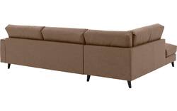 Goossens hoekbank jonas bruin micro leer - 8210615-01