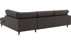 Goossens hoekbank jonas grijs micro leer - 8210617-01-gespiegeld
