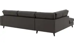 Goossens hoekbank jonas grijs micro leer - 8210617-01